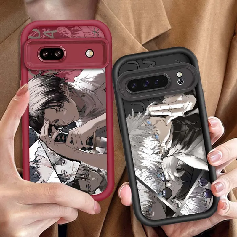 

Jujutsu Kaisen Okkotsu Gojo For Google Pixel 9 8A 8 7 7A Pro XL 5G Eye Ladder Soft TPU Shockproof Cover Phone Case