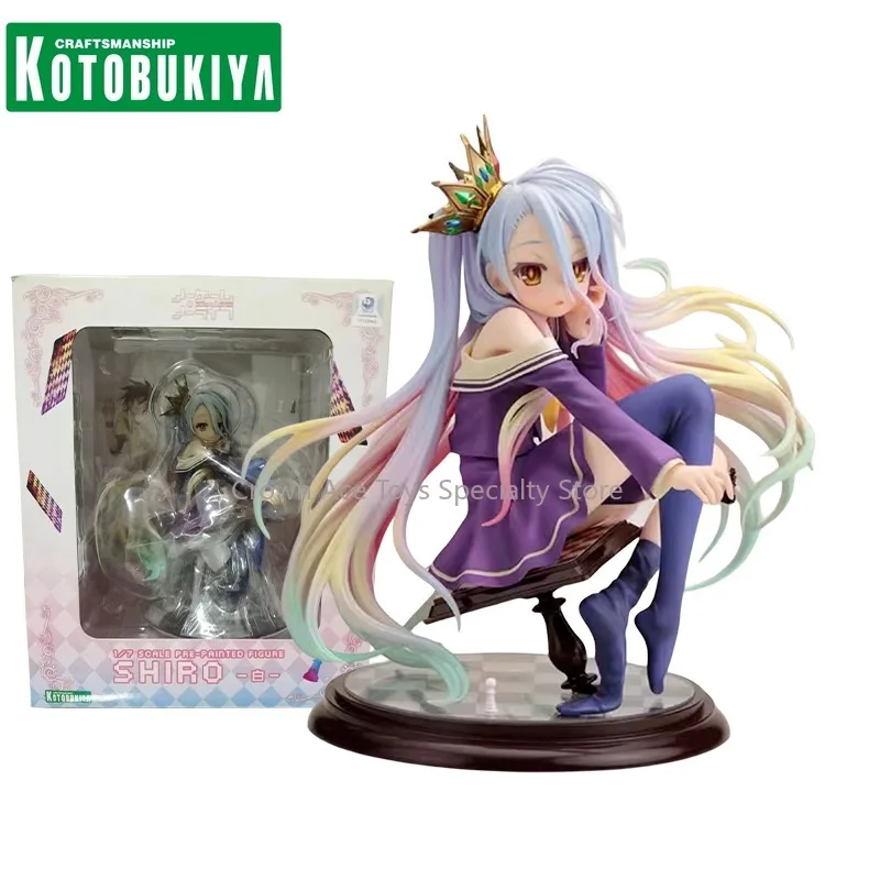 

KOTOBUKIYA NO GAME NO LIFE Anime Figure Shiro Action Figure Trendy Toys for Kids Holiday Gifts Collectible Model Ornaments Dolls