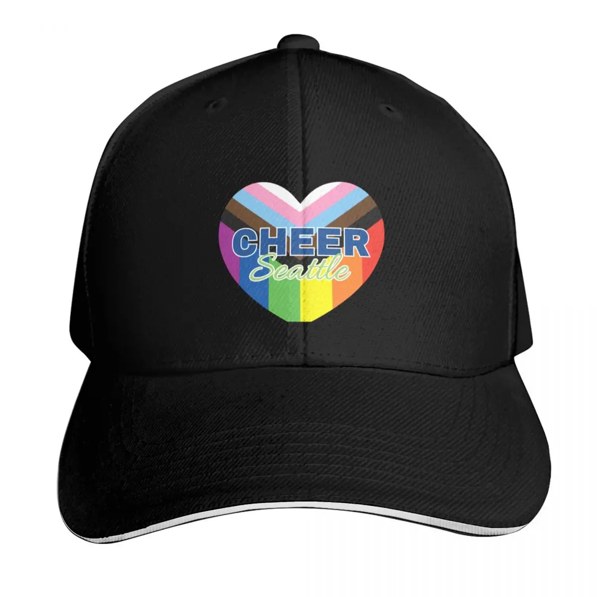 Cheer Seattle - Progressive Pride Love Baseball Cap Gift for Him Her Casual Daily Wear Quick Dry Performance