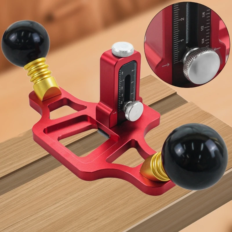 Hand Planer Woodworking Router เครื่องบินความลึกปรับมือถืองานไม้เครื่องมือ Router Plane ไม้กบสกัด Line Dropship