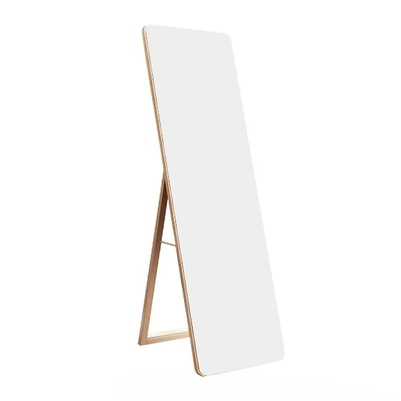 

Solid wood dressing mirror full body mirror wall hanging household wall bedroom fitting floor mirror