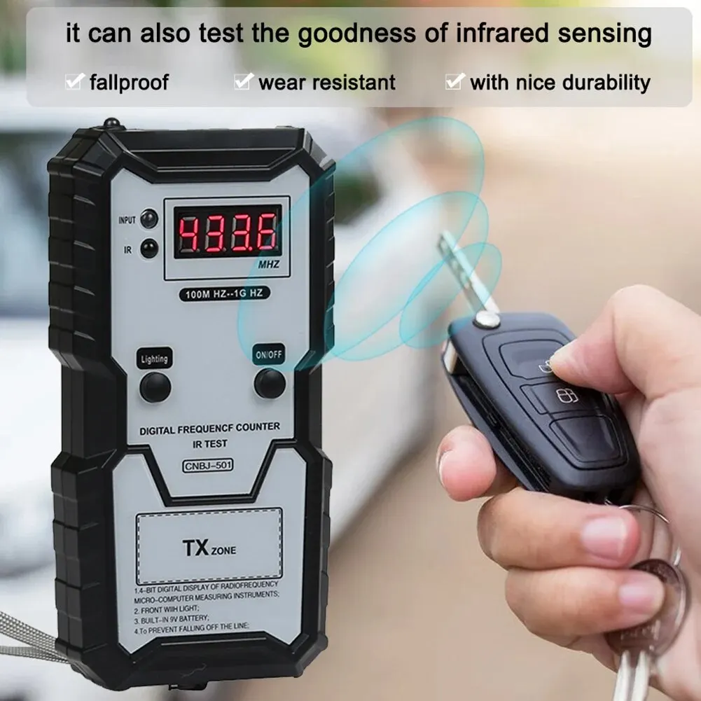 Car Remote Keys Infrared Frequency Tester Acuracy Tester Digital Electronic Infrared Frequence Counter Test Diagnostic Tool