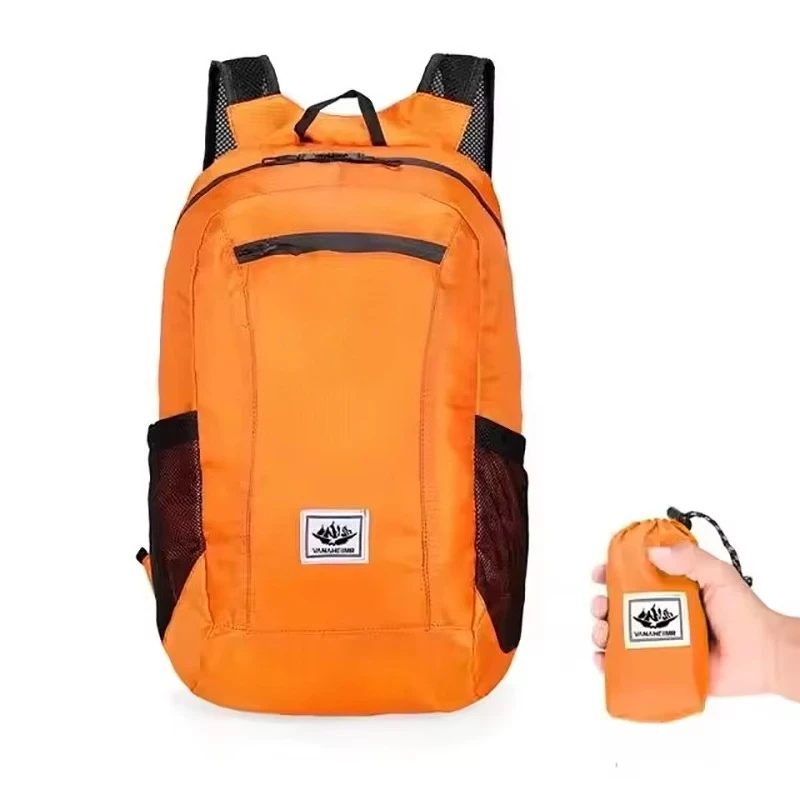 For Motorcycle Riders Foldable Colorful Backpack, Large Capacity Lightweight Travel Sports Daypack