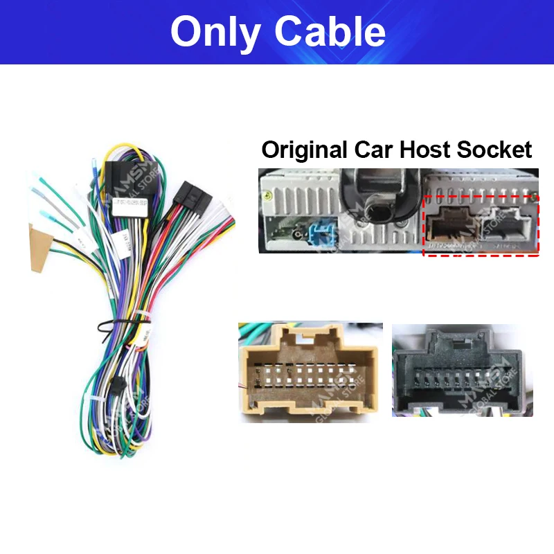 MAMSM For Opel Grandland X Crossland X Canbus Box GM-SS-04A  Adaptor Decoder With Wiring Harness Cable Power Android Car Radio
