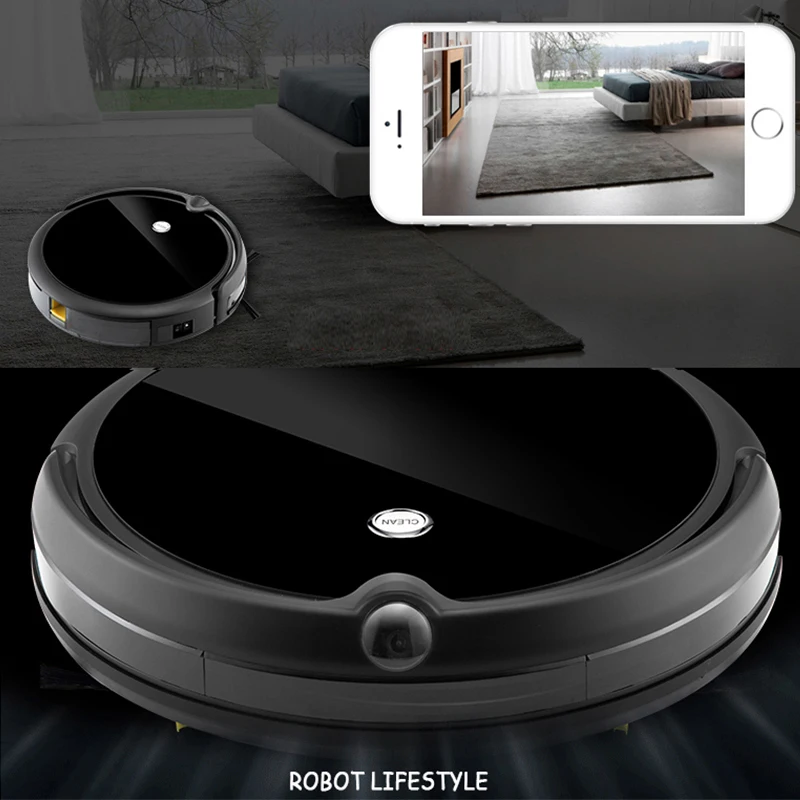 new Robot Vacuum Cleaner HD Camera Video Call, Wet Dry Mopping, Auto Self Charge, Spot Cleaning, Edge Cleaning, 2600mAh Lithium