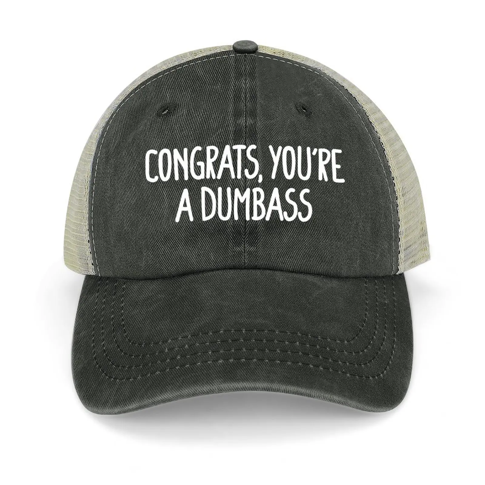 

Congrats, You're A Dumbass Black Baseball Cap Sports Cap Rave hats on offer New In The Hat For Girls Men's