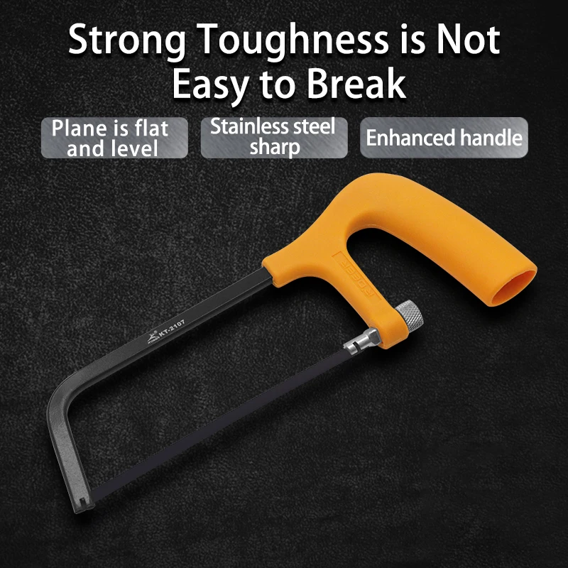 R'DEER Hand Saw 6/10/12 Inch Saw Frame Ergonomic Plastic Handle, Portable Metal Saw, Compact DIY Tool For Home Improvement