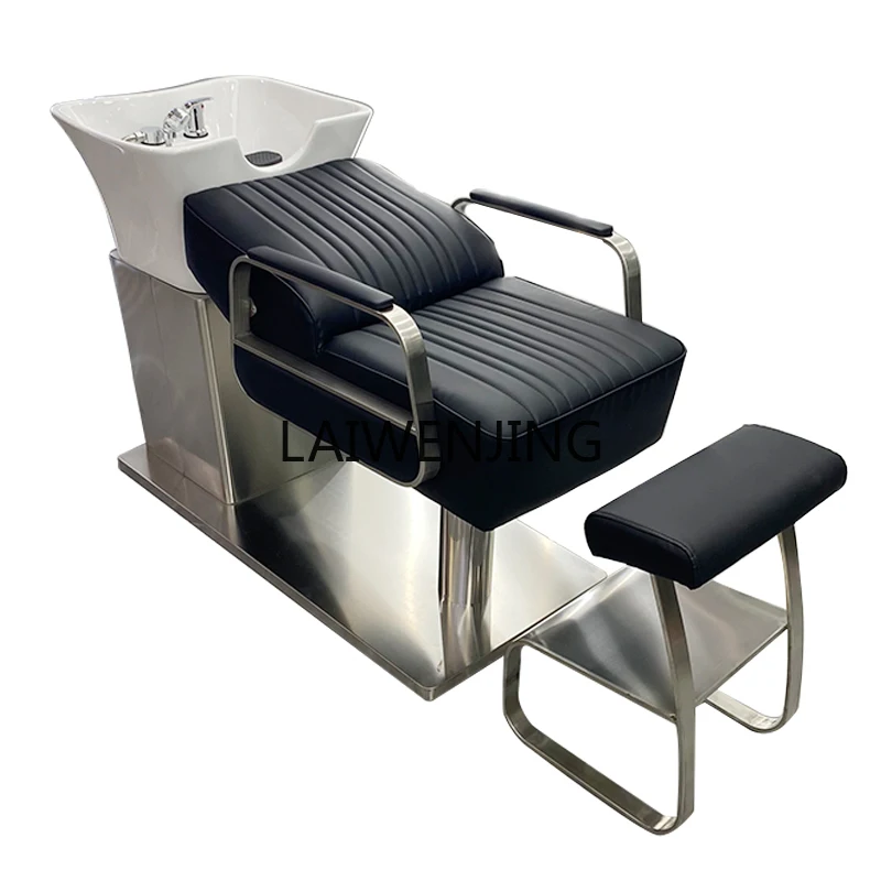 

Высококачественная полуотводящая парикмахерская кровать для шампуня из нержавеющей стали с керамическим основанием
