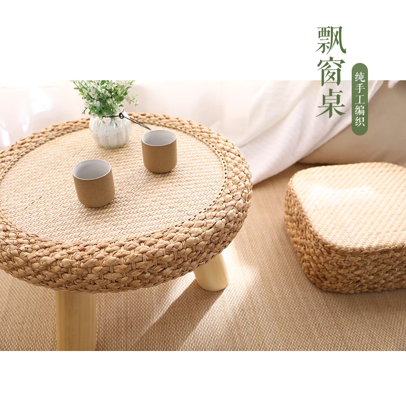 

Japanese Round Coffee Table Modern Design Simplicity Small Wood Side Table Living Room Mesa Auxiliar Home Decoration