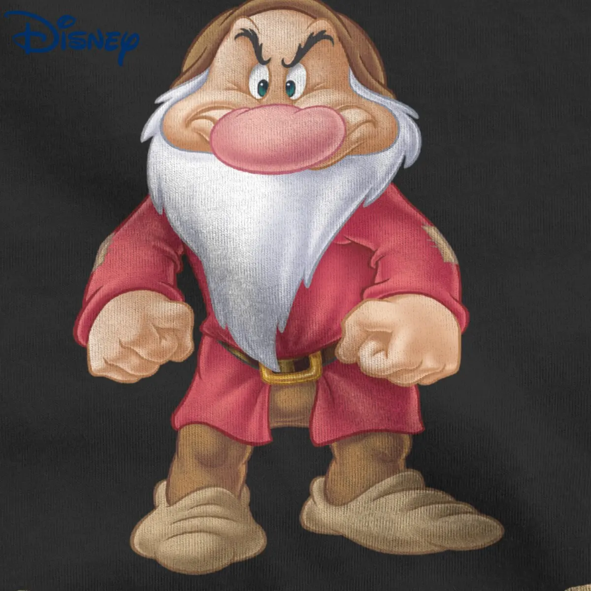 Born Grumpy Seven Dwarfs Snow White  Men\'s T Shirt Tee Shirt Short Sleeve Round Neck T-Shirts Pure Cotton Party Clothing