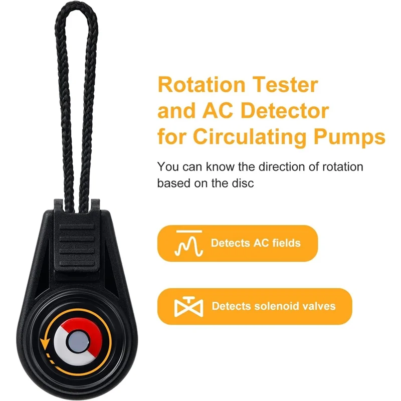 A84E-testador de válvula solenóide plástico ac testador eletromagnético ferramenta ímã eletromagnético para detectar medição de teste de campo ac