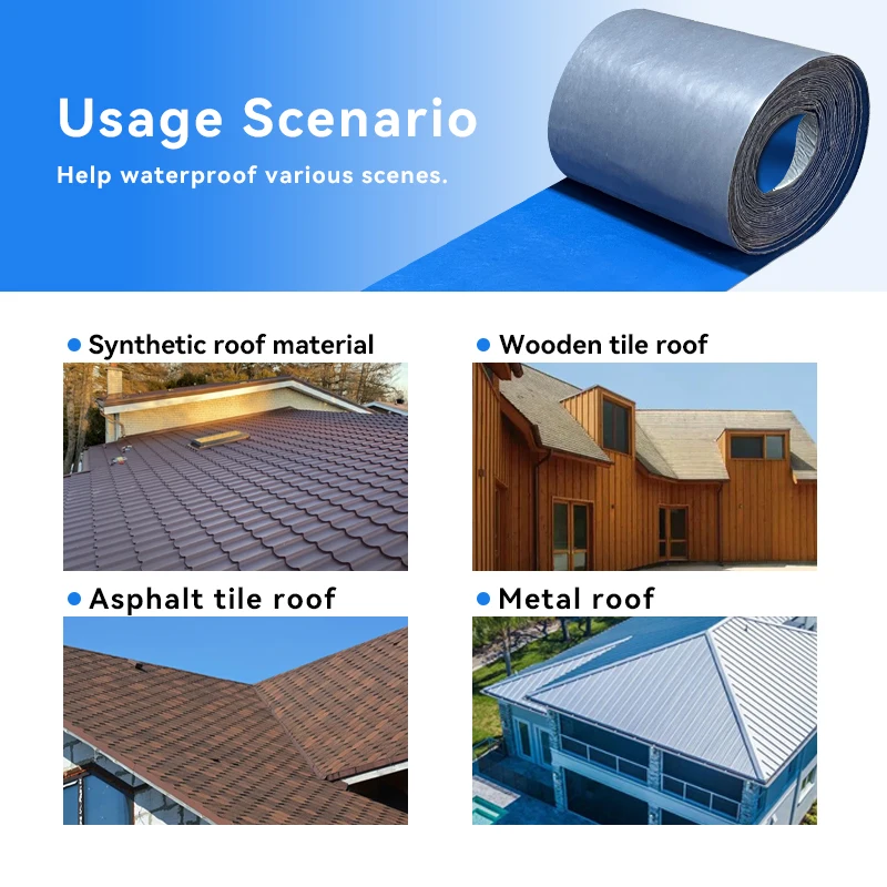 شريط مقاوم للماء للسقف الأزرق بطول 10 أمتار، طبقة مقاومة للماء، سطح معدني، سطح حديد مقاوم للماء، مانع للصدأ ومقاوم للتسرب