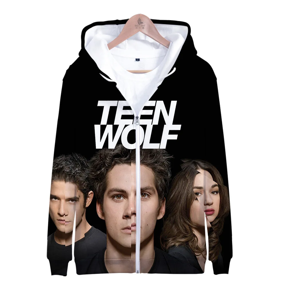 

Teen Wolf 3D Print Autumn/winter Men/womens Zipper Hoodie Streetwear boy/girls Jackets Oversized ZipUp Hoody Sweatshirt Outwear