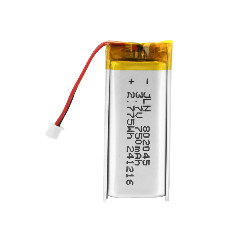 802045 3.7V 750mAh Polymer Li-Po Battery With PH 2.0 Plug For GPS Tracker Bluetooth Speaker MP3 MP4 Wearable Devices