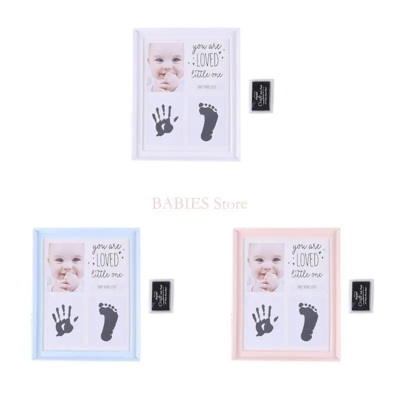 

C9GB Baby Picture Frame Handprint Footprint Photo Frame Nursery Room Decors