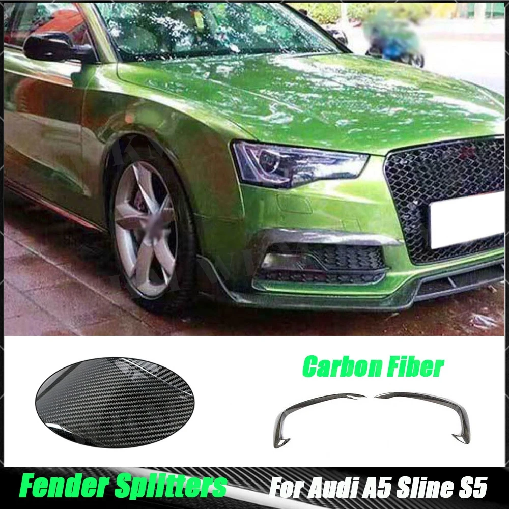 

Накладки на передние противотуманные фары из углеродного волокна для Audi A5 Sline S5 2012 2013 2014 2015 2016, автомобильный молдинг, комплект кузова, накладки из FRP