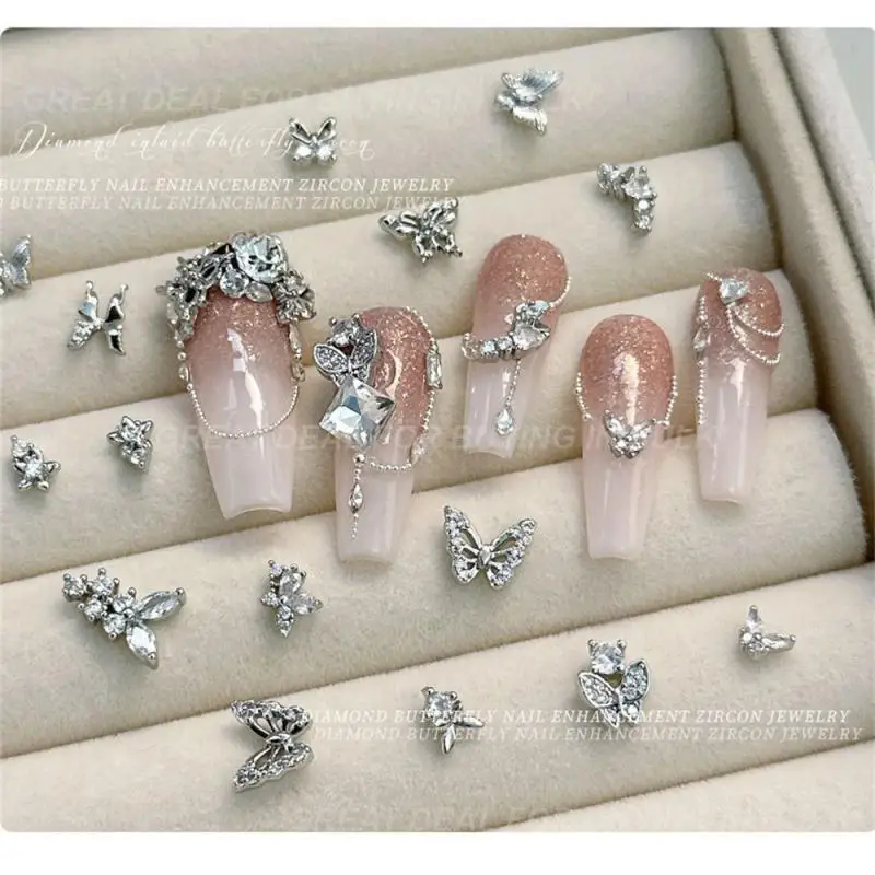 Unique Cubic Zirconia Fashionable Nail Jewelry Shiny Elegant Limited Edition Nail Art Most Popular Eye-catching