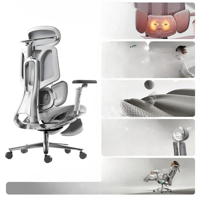 

Aluminum alloy back rod] Ergonomic chair, computer chair