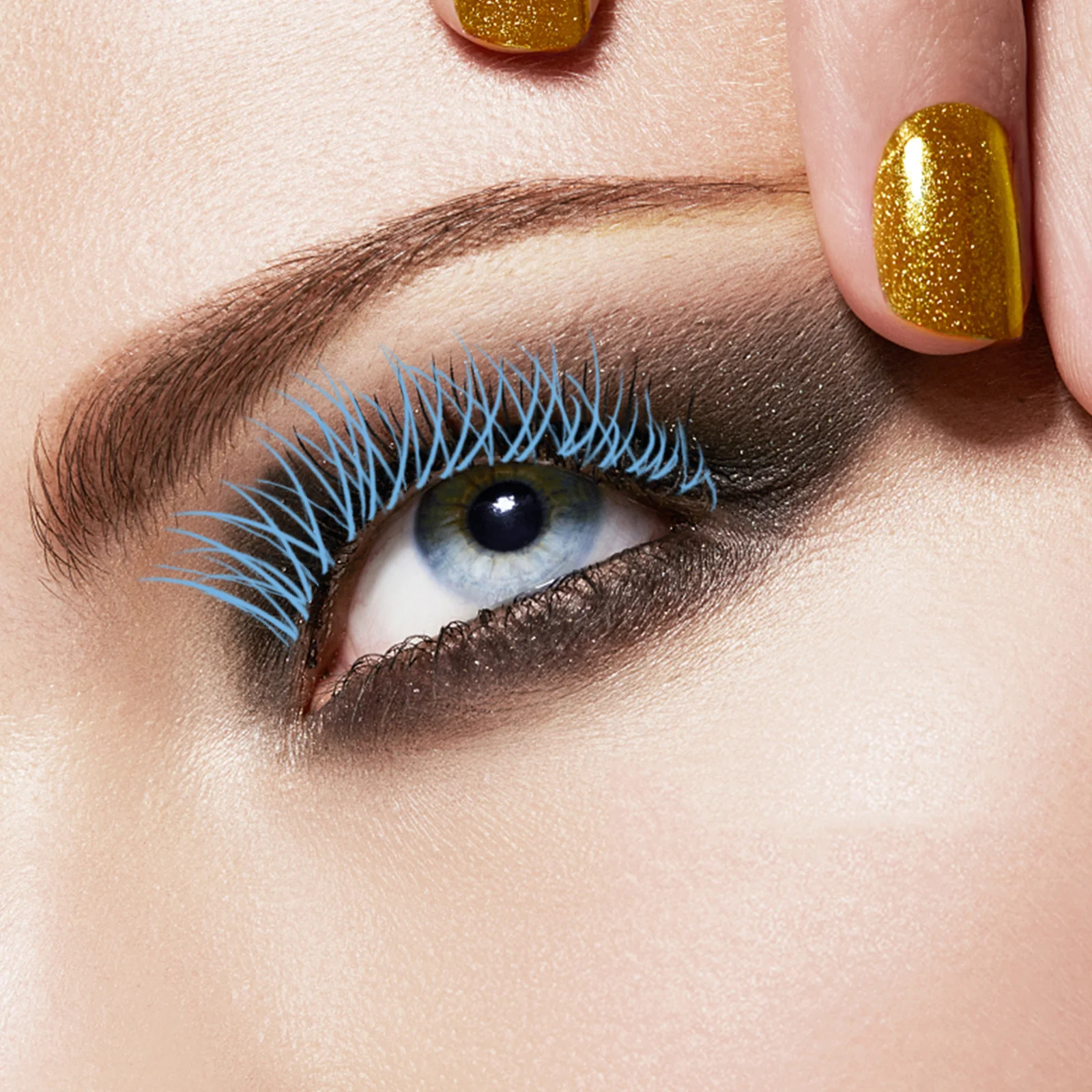

1 Box Fluorescent False Eyelashes Women Girls Fake Eyelash Extensions Decorative Cosplay Long-Lasting Curved Shiny Non-Deforming