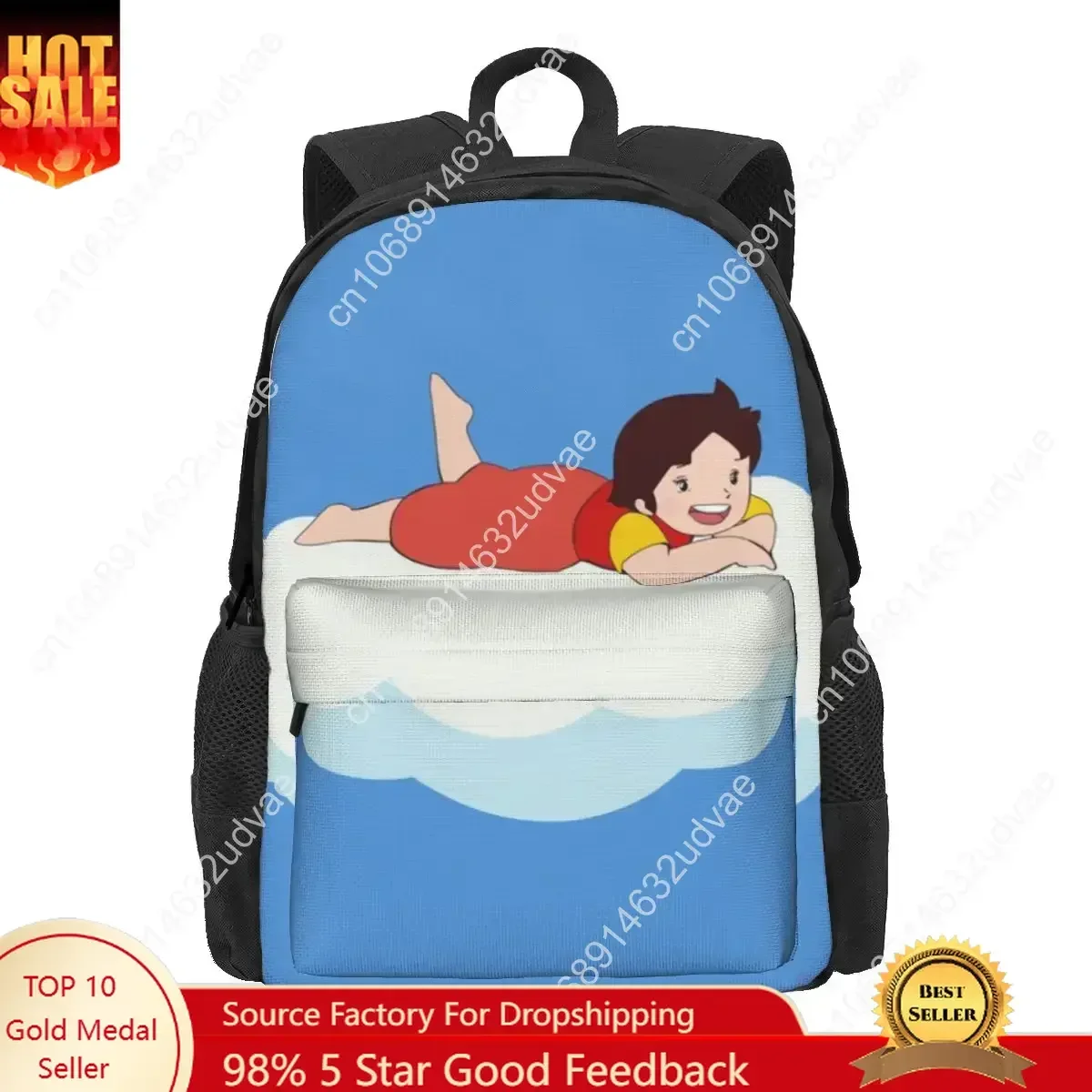 Heidi On A Cloud, The From The Alps Backpacks Bookbag Students School Bags Rucksack Laptop Rucksack Shoulder Bag