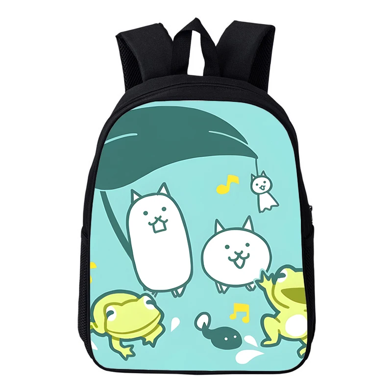 

Kids Kindergarten Bookbag The Battle Cats Cartoon Print Backpack For Baby Girls Toddler School Bag Waterproof Boys Small Daypack