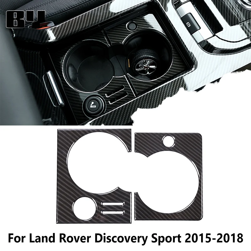 

2 Pcs ABS For Land Rover Discovery Sport 2015 2016 2017 2018 Cup Holder Frame Cover Trim Car Accessory