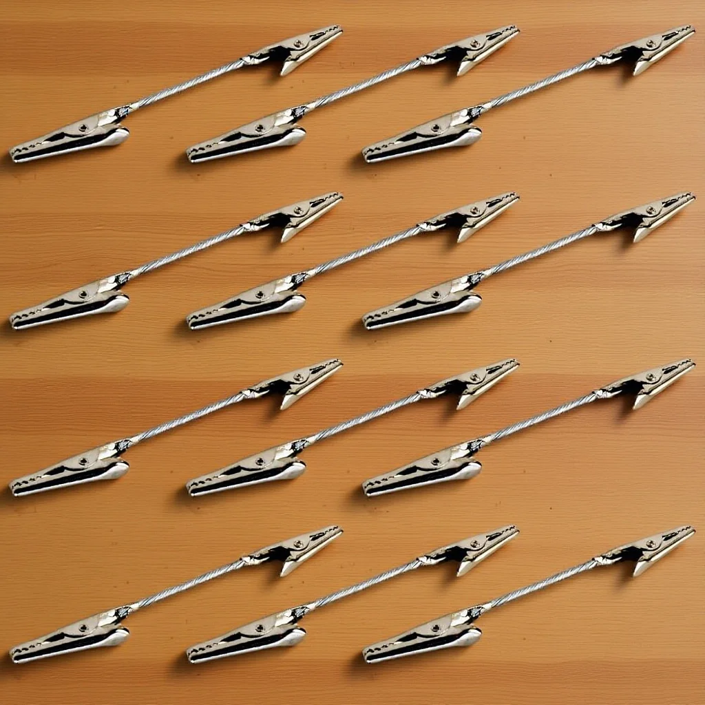 

12 pcs Double Headed Alligator Clips Metal Picture Holder For Diy Notes Photos Cards Memo Display Alloy Clamps Desktop