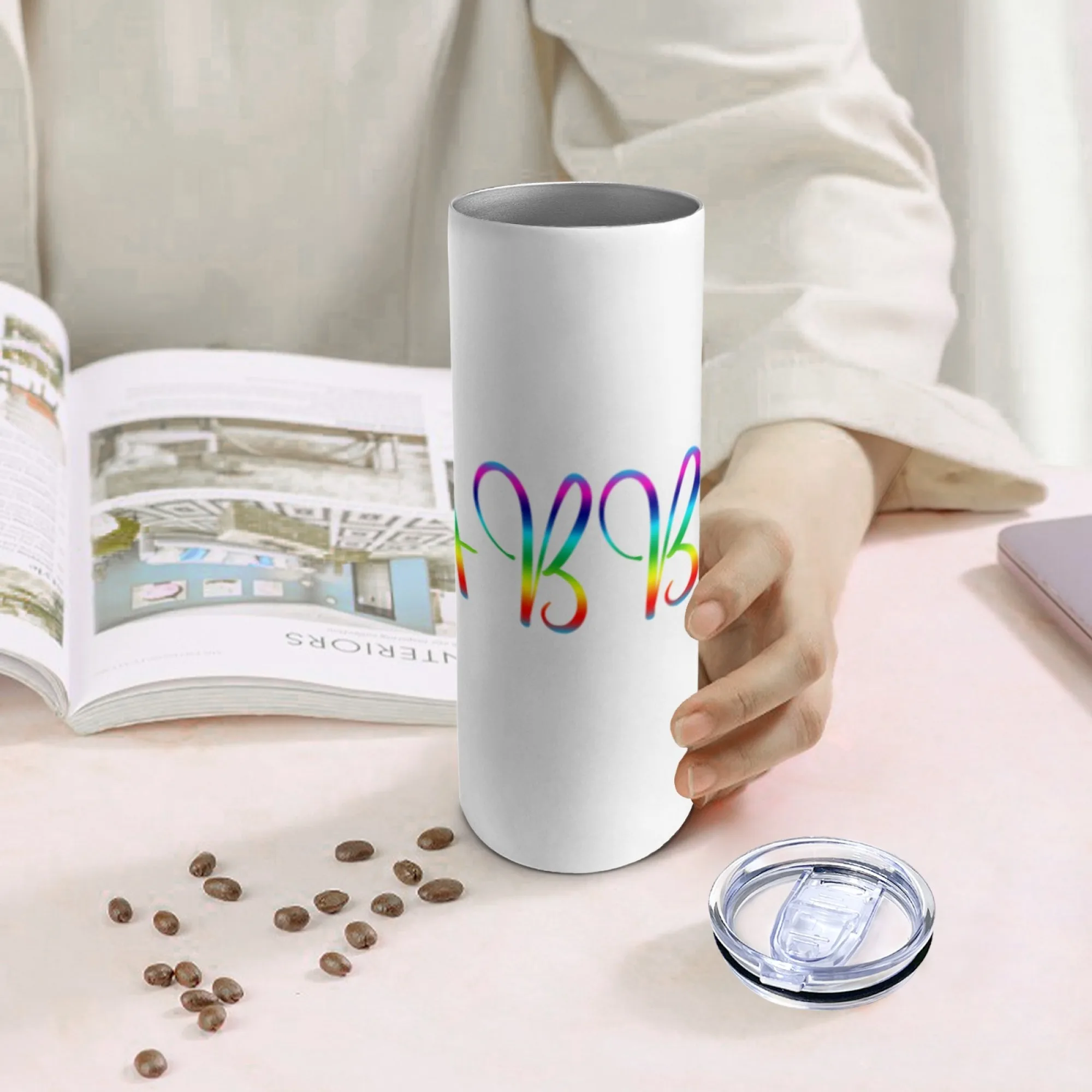 

Custom 20oz Skinny Tumbler with Straw Using Photo Name Custom Tumbler Personalized Cup Custom Tumbler Travel Mug