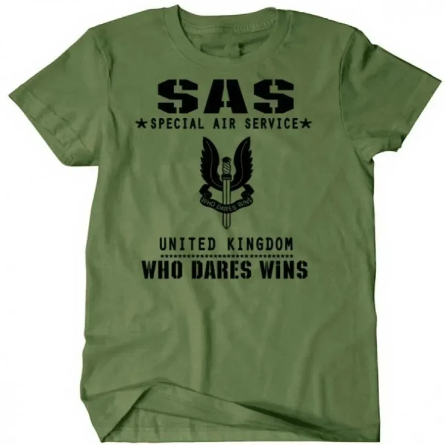British SAS United Kingdom Special Air Service T-Shirt New 100% Cotton O-Neck Summer Short Sleeve Casual Mens T-shirt Size S-3XL