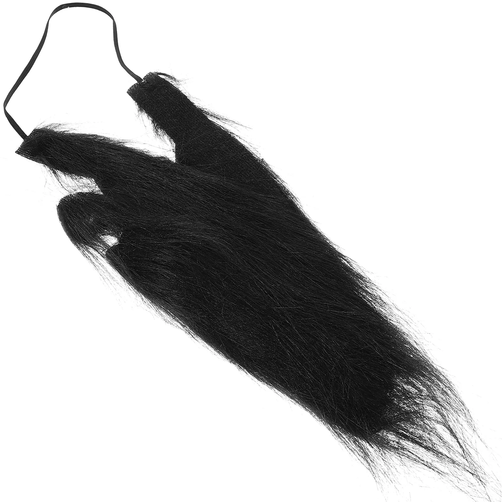 Large Black Sideburns Realistic Masculine Costume Party Accessory Versatile Outfit Pairing Halloween Cosplay Prop