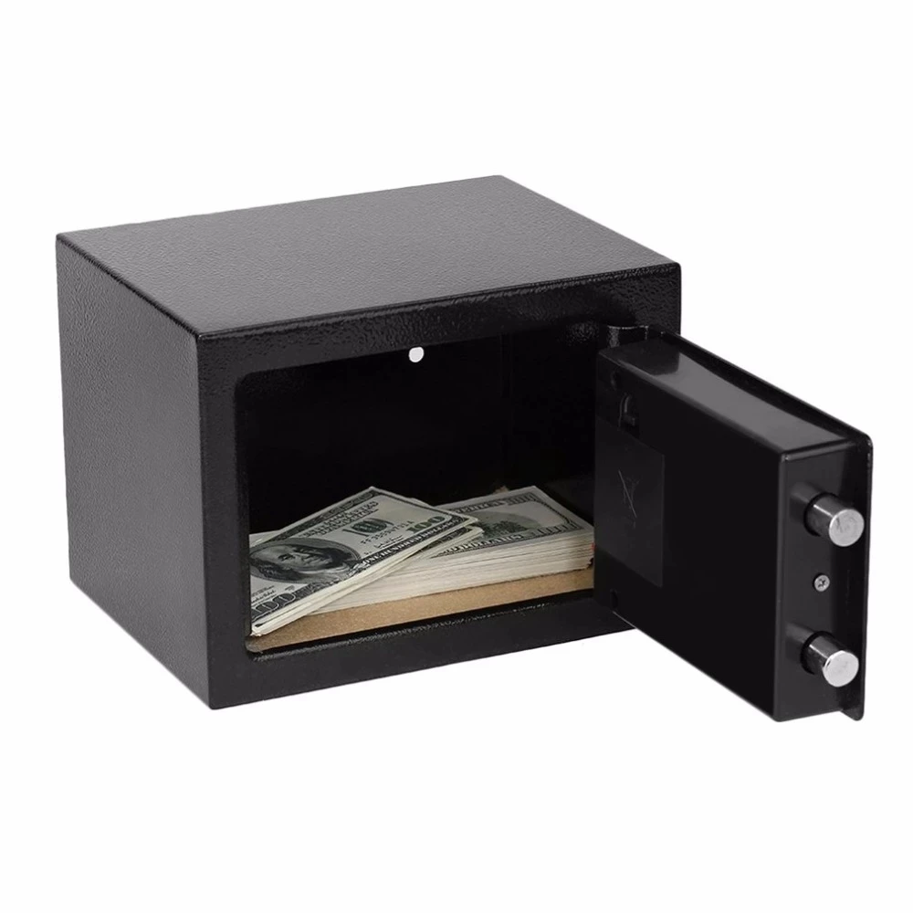 Mini Safe Box Digital Steel Digit Password Jewellery Storage Money Safety Box
