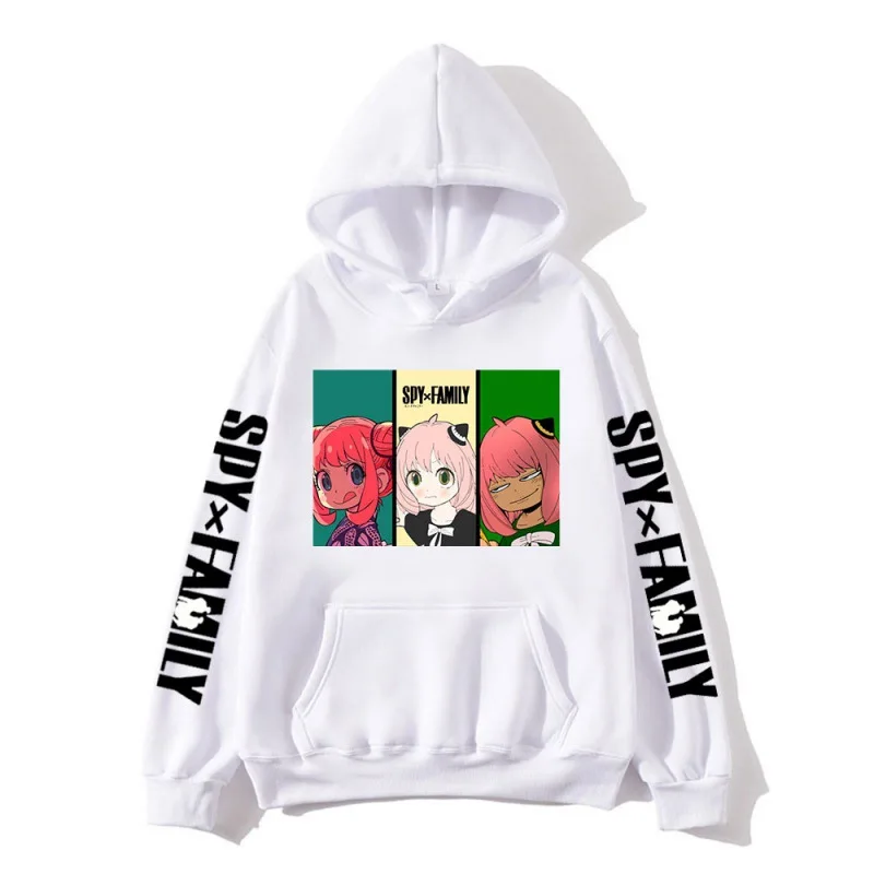 Spy X Family Anime Printed Hoodie Fashionable Urban Street Clothing Simple Creative Loose Youth Popular Casual Women's Sports