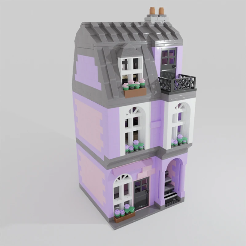 

1324pcs MOC Modular Ice Cream Shop The Plum and Berry Modular Education Assemble Buildings Building Blocks Christmas Gift
