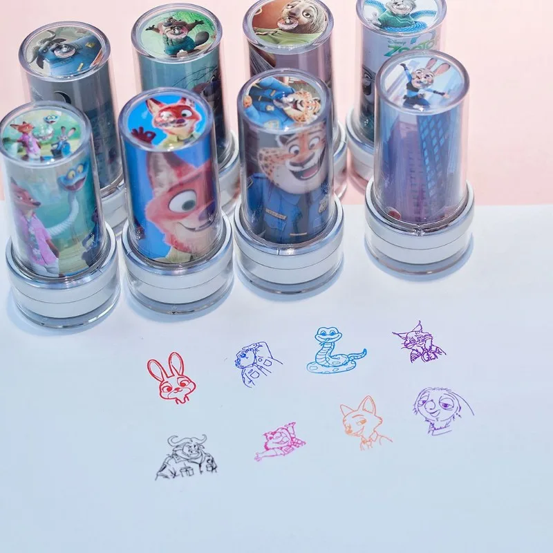 

Zootopia 2 Seal Stamp Gary Judy Nick Pattern Cartoon Cute Figure Stamp Pad Ink Child Student Toy Birthday Gift Stationery Prize