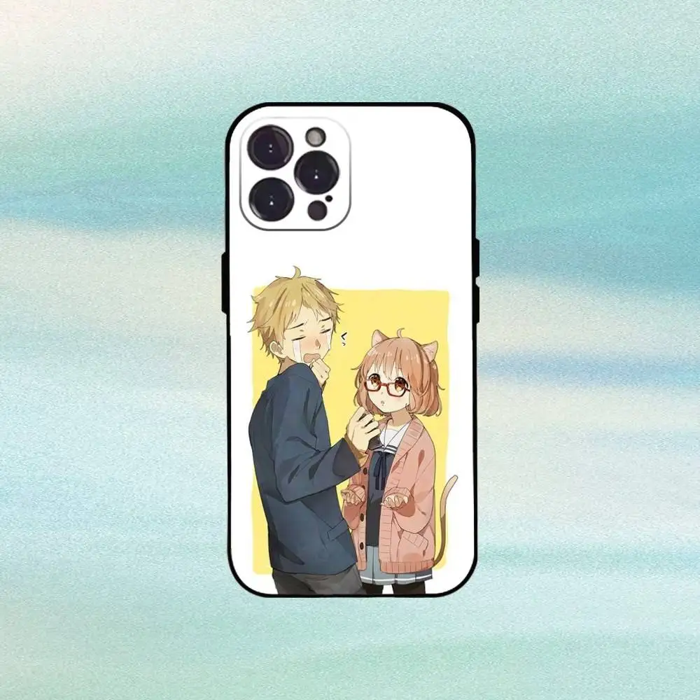 เคสโทรศัพท์ B-Beyond the B-Boundary สำหรับ iPhone 16,15,14,13,12Plus,Pro Max,XS,5G  วัสดุซิลิโคนนิ่ม สีดำ