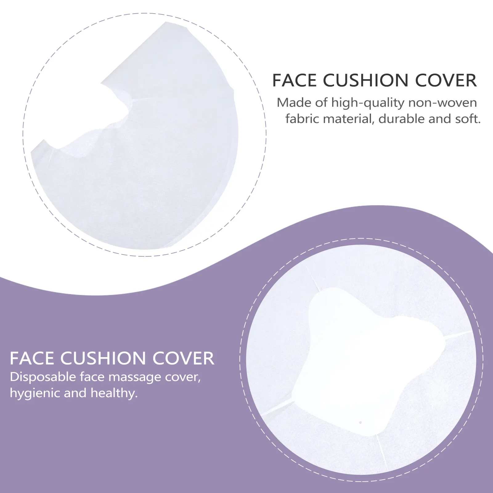 

100 Pcs Silicone Pillow Towel Spa Accessories Massage Cushion Sheets for Stretcher Bolster Headrest Bed Cover Bracket