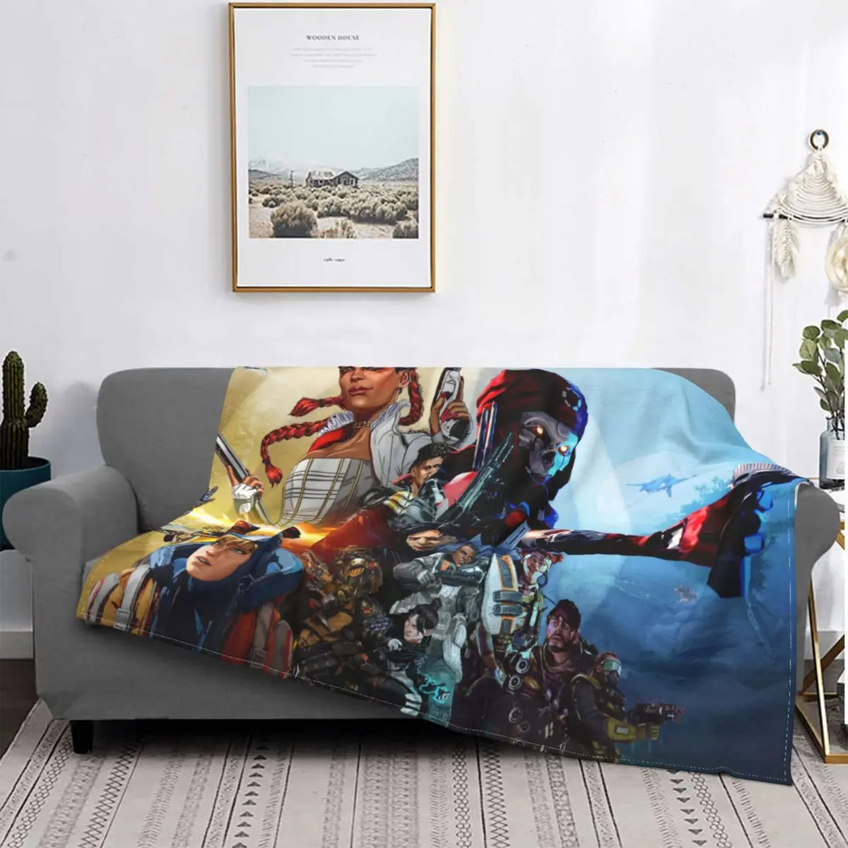 All Blanket Apex Legends Crypto Shooting Game Fleece All Season Breathable Super Warm Throw Blankets For Sofa Bedspread