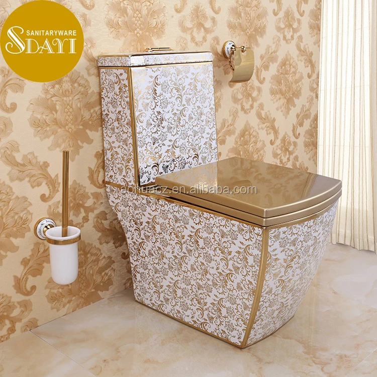 China Chaozhou Factory Direct Price Washdown Siphonic Wc Ceramic One Piece Two Pieces Color Golden Toilet for Sale