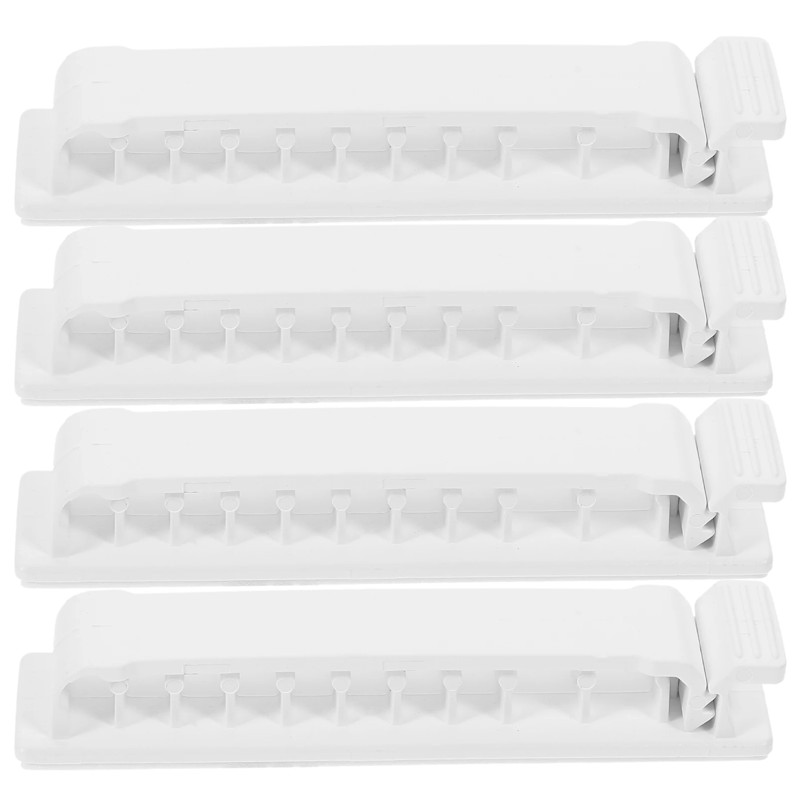 

4Pcs Wire Holder Desk Cable Organizer Plastic Cables Storage Management Charging Cord Keeper Wire Management Self Adhesive Clips