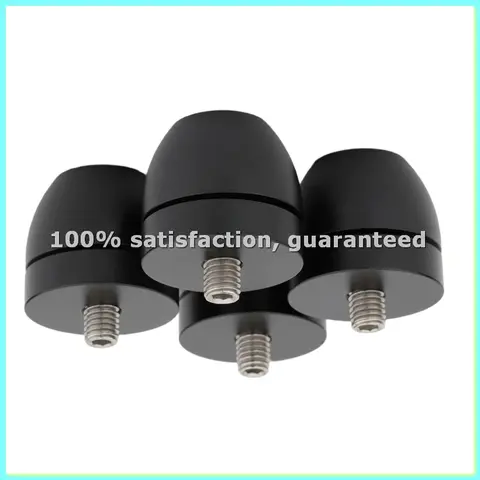4 Pièces Pieds de fixation FE à pointes pour châssis d'amplificateur et enceintes audio HIFI avec vis M8 - ABFT