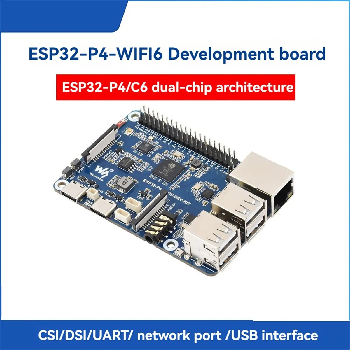 A72Z  -P4 Development Board with Speaker -P4/C6 Dual-Core RISC-V Wi-Fi 6/BT5 Support Xiaozhi AI