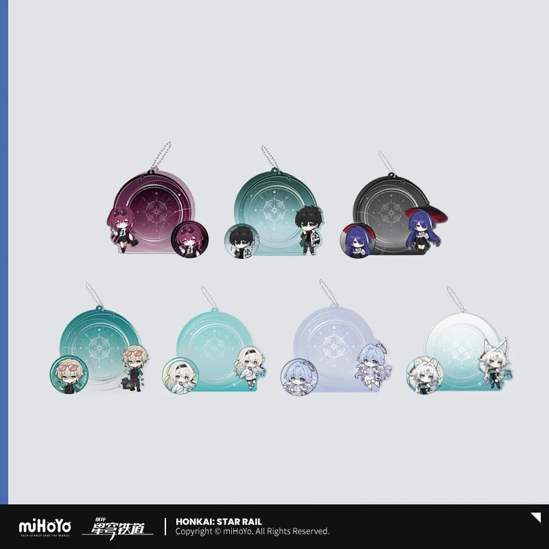 

Sunsyea Honkai Star Rail Official Merch miHoYo Original Authentic Theme Series Badge Display Acrylic Storage Cover Acheron Kafka