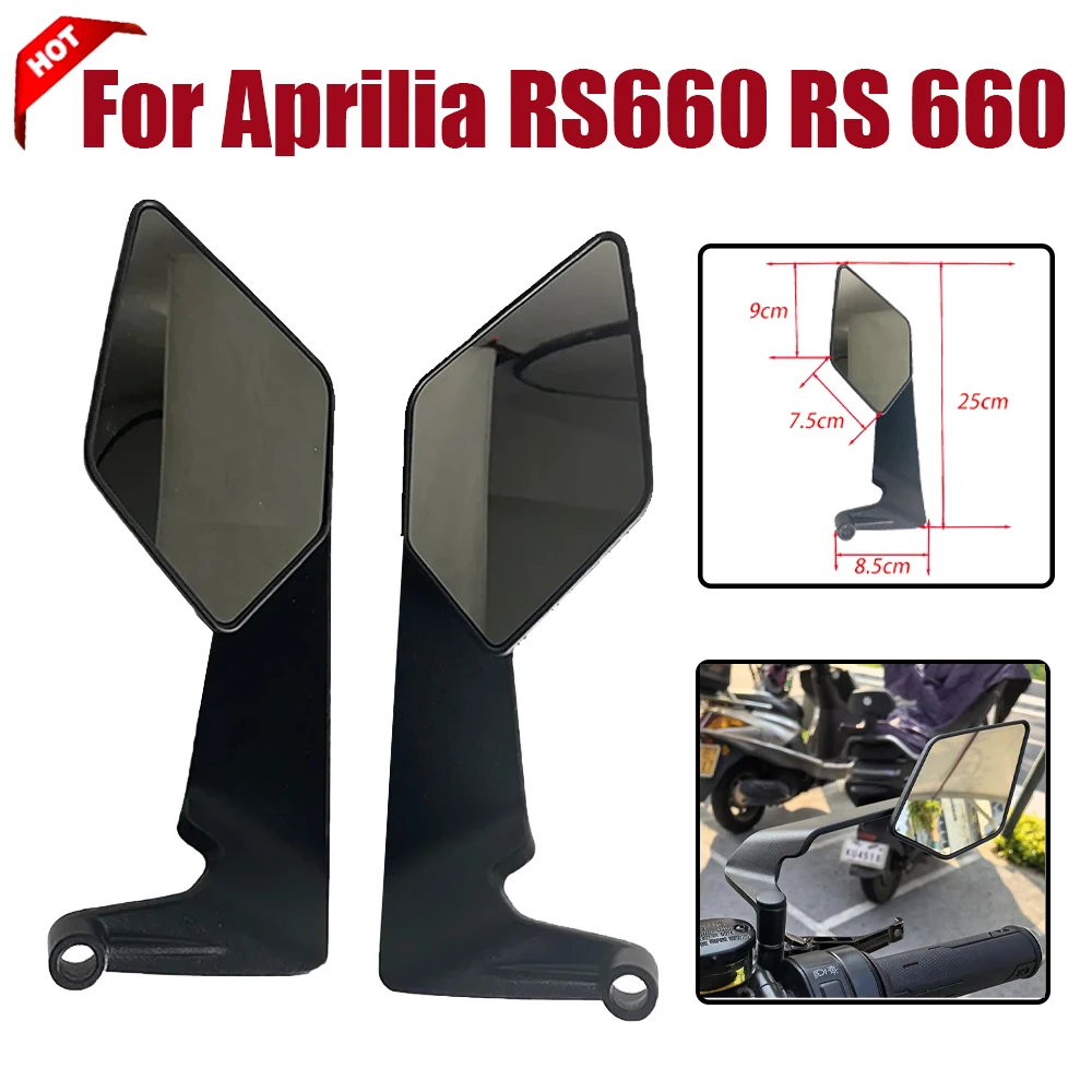 

Accessories Rearview Mirrors Stealth Winglets Wing Mirror Rotate Mirror For Aprilia RS660 RS 660 RSV4 Tuono 660 1100 Factory V4