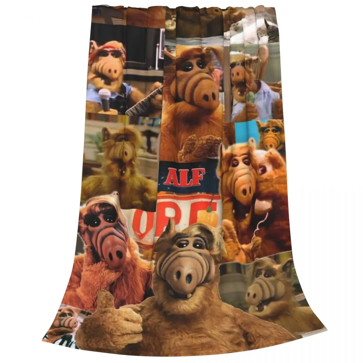 Alf The Animated Series Blanket Coral Fleece Plush All Season Cartoon Television Warm Throw Blankets for Sofa Travel Quilt