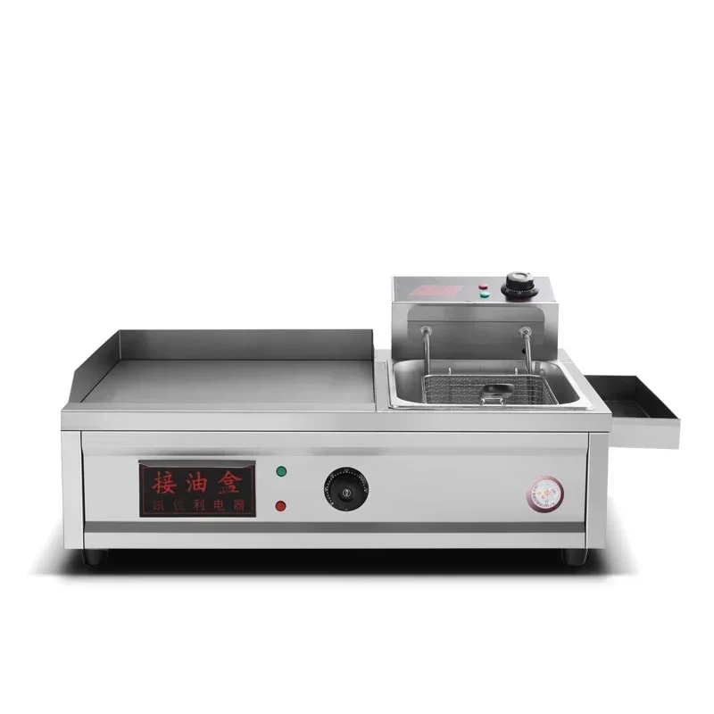 Electric Griddle Commercial Gas Griddle Fryer All-in-one MachineTeppanyaki Frying Pan Kanto Boiled Noodles fryer Oden