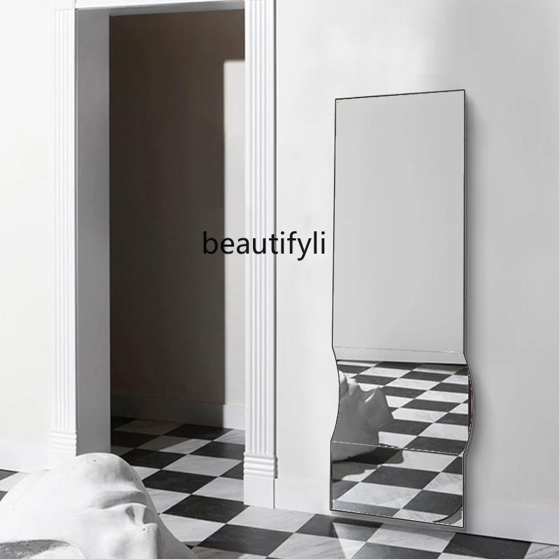 Concave-Convex Irregular Floor Mirror Special-Shaped Home Wall Hanging Dressing Mirror Space Decoration Full-Length Mirror