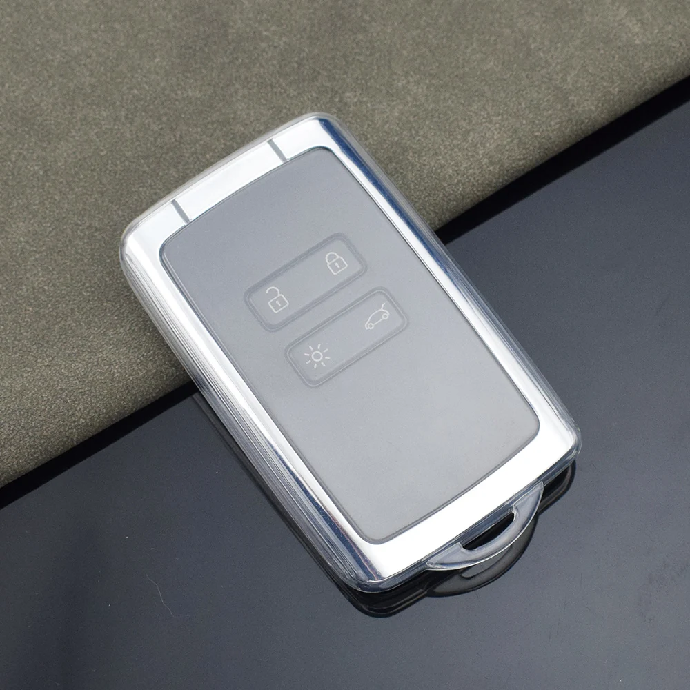 Card Car Key Case Cover for Renault Clio 4 5 Austral Arkana Captur Megane Zoe Koleos Kadjar Dacia Duster Sandero Jogger Logan