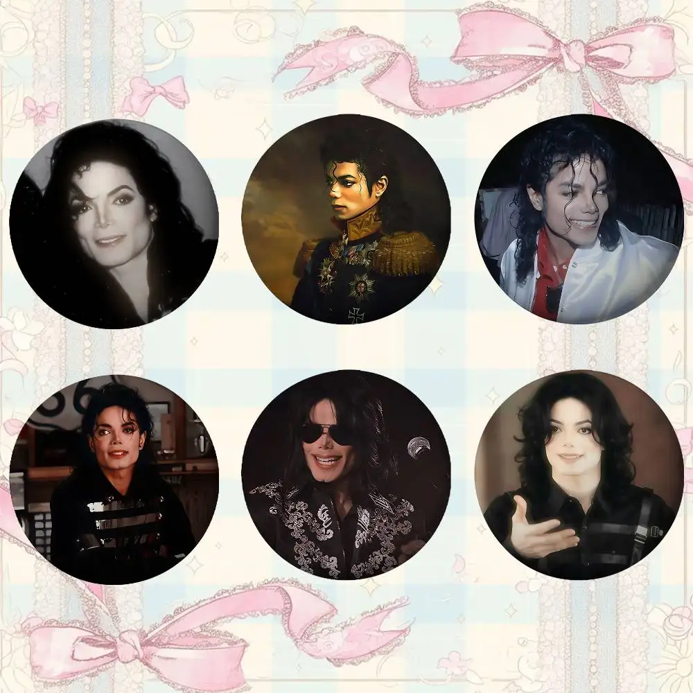 Michael Jackson Badges Fans' Cartoon Lapel Pins Brooch Emblem Trinkets Gifts Folks Backpack Decor Jewelry Pieces