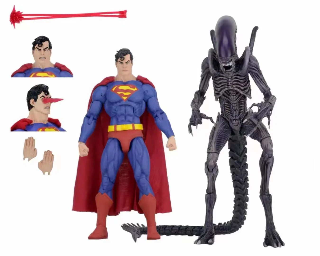 

New DC Dark Horse Comics Classic Legend Justice League Superman VS Alien PVC Action Figure model toys for kids gifts