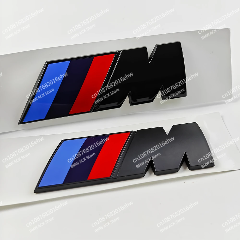 3D ABS M Logo bodi mobil, lencana badan belakang, stiker dekorasi bagasi, aksesori modifikasi mobil untuk semua BMW M Power X1 X3 X5 X7 E71